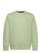 GANT Reg Shield C-Neck Sweat Grön