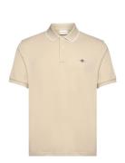 Framed Tipping Ss Polo Tops Polos Short-sleeved Beige GANT