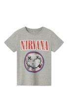 Name It Nkmjiro Nirvana Ss Top Box Bfu Grå