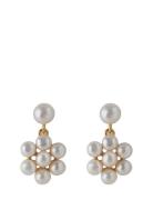 Pernille Corydon Ocean Bloom Earrings Length 15 Mm Guld
