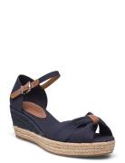 Tommy Hilfiger Basic Open Toe Mid Wedge Blå