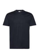 Mango Slim-Fit Mercerised T-Shirt Marinblå