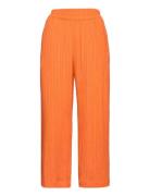 Trouser Bella Structure Croppe Bottoms Trousers Straight Leg Orange Li...