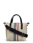 Poppy Small Tote Corp Bags Top Handle Bags Beige Tommy Hilfiger