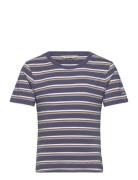 Striped T-Shirt Tops T-shirts Short-sleeved Navy GANT