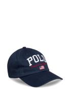 Ralph Lauren Kids Flag Logo Cotton Chino Ball Cap Marinblå