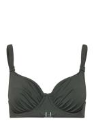 Wiki Full Cup Bikini Top Khaki Green