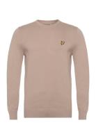 Lyle & Scott Cotton Merino Crew Jumper Beige