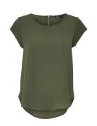 ONLY Onlvic S/S Solid Top Noos Ptm Khaki Green