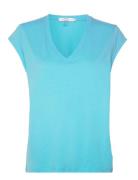 Coster Copenhagen Cc Heart Basic V-Neck T-Shirt Blå