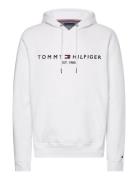 Tommy Logo Hoody Tops Sweat-shirts & Hoodies Hoodies White Tommy Hilfi...