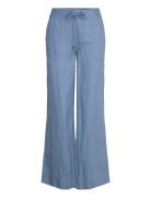 Lauren Ralph Lauren Linen Wide-Leg Pant Blå