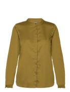 Mattie Shirt Tops Blouses Long-sleeved Yellow MOS MOSH