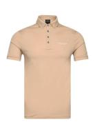 Polo Shirt Tops Polos Short-sleeved Beige Armani Exchange