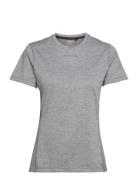 Adv Essence Ss Tee W Sport T-shirts & Tops Short-sleeved Grey Craft