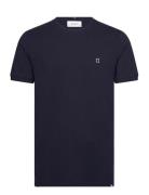 Piqué T-Shirt Tops T-shirts Short-sleeved Navy Les Deux