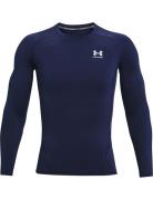 Ua Hg Armour Comp Ls Sport T-shirts Long-sleeved Navy Under Armour
