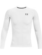 Ua Hg Armour Comp Ls Sport T-shirts Long-sleeved White Under Armour
