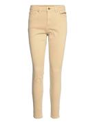 Stretch Trousers With Zip Detail Bottoms Jeans Slim Beige Esprit Casua...