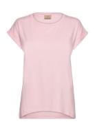 Sleeveless-Jersey Tops T-shirts & Tops Short-sleeved Pink Brandtex