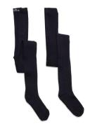 Minymo Stocking - Bamboo Rib Svart