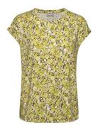 Frseen Tee 1 Tops T-shirts & Tops Short-sleeved Yellow Fransa