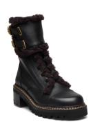 Mallory Ankle Boot Shoes Boots Ankle Boots Laced Boots Black See By Ch...