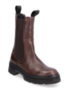 Monthike Mid Boot Shoes Chelsea Boots Brown GANT