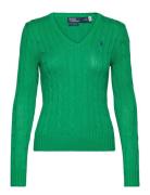 Polo Ralph Lauren Cable-Knit Cotton V-Neck Sweater Grön