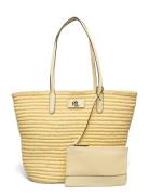 Lauren Ralph Lauren Wvn Straw/Nturl Sm-Brie 31-Tte-Lrg Gul