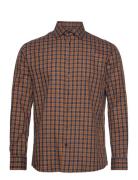 Selected Homme Slhregtimor Shirt Ls Cut Away Check Ex Brun