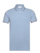 Lindbergh Polo Shirt With Contrast Piping Blå