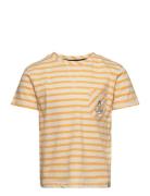 Steven T-Shirt Tops T-shirts Short-sleeved Yellow Ebbe Kids