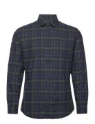 Selected Homme Slhslimowen-Brushed Shirt Ls Noos Marinblå