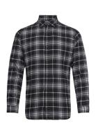 Jack & J S Jjplain Fall Check Shirt Ls Marinblå