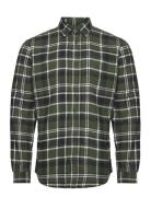 Jack & J S Jjplain Fall Check Shirt Ls Khaki Green