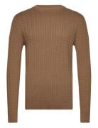 Jack & J S Jjcarlson Knit Crew Neck Brun