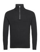 Jack & J S Jprccperfect Knit Half Zip Sn Svart