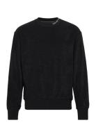 Calvin Klein Jeans Embro Neck Towelling Crewneck Svart