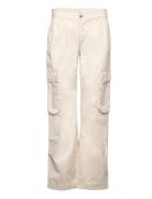 Low Waist Cargo Jeans Bottoms Trousers Cargo Pants Cream Gina Tricot