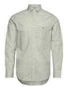 GANT Reg Poplin Gingham Shirt Grön