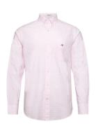 GANT Reg Poplin Gingham Shirt Rosa