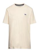 Badge T-Shirt Tops T-shirts Short-sleeved Cream Lee Jeans
