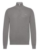 GANT Cotton Pique Half Zip Grå