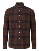 Casual Check Flannel B.d Shirt Tops Shirts Casual Brown Lexington Clot...