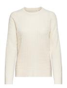 GANT Cable Knit C-Neck Kräm