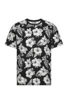 Jack & J S Jjguru Aop Tee Ss O-Neck Svart