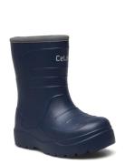 Thermal Wellies - Embossed Shoes Rubberboots High Rubberboots Blue CeL...