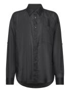 C_Bostik Tops Shirts Long-sleeved Black BOSS