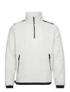 Bowman Pile Half Zip Sport Sweat-shirts & Hoodies Sweat-shirts White S...